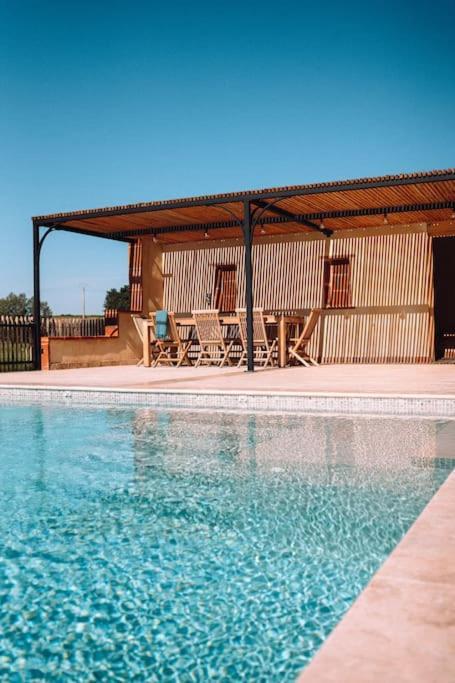 L'Heritier, Maison Climatisee, 12Pers Avec Piscine Villa Marzens Eksteriør bilde