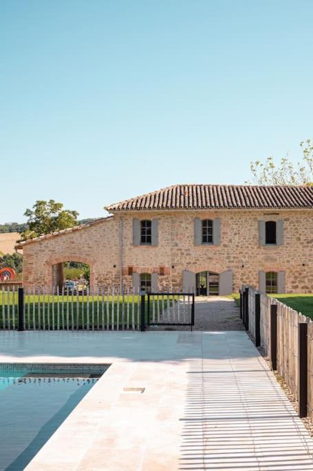 L'Heritier, Maison Climatisee, 12Pers Avec Piscine Villa Marzens Eksteriør bilde