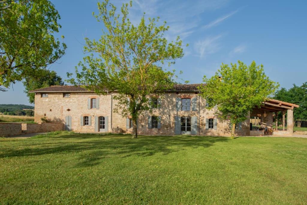 L'Heritier, Maison Climatisee, 12Pers Avec Piscine Villa Marzens Eksteriør bilde